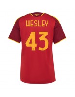 AS Roma Wesley Franca #43 Domácí Dres pro Dámské 2026-27 Krátký Rukáv